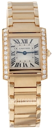 Cartier Tank Francaise Srebrny/18 karatowe żółte złoto WJTA0039