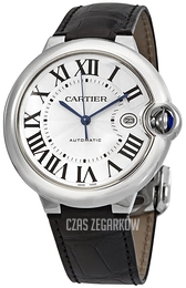 Cartier Ballon Bleu De Srebrny/Skóra Ø42 mm WSBB0026