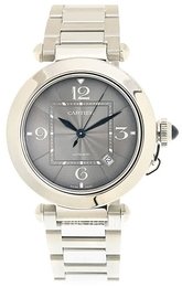 Cartier Pasha De Czarny/Stal Ø41 mm WSPA0026