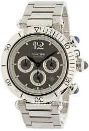 Cartier Pasha De Czarny/Stal Ø41 mm WSPA0027
