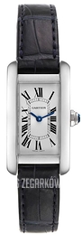 Cartier Tank Americaine Srebrny/Skóra 34.8x19 mm WSTA0016