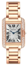 Cartier Tank Anglaise Srebrny/18 karatowe różowe złoto WT100002
