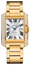 Cartier Tank Anglaise Srebrny/18 karatowe żółte złoto WT100006