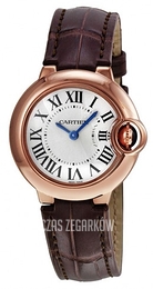 Cartier Ballon Bleu Srebrny/Skóra Ø28.6 mm W6900256
