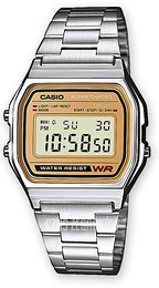 Casio Collection Ekran LCD/Stal 36.8x33.2 mm A158WEA-9EF