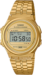 Casio Vintage Ekran LCD/Stal w odcieniu złota Ø36.6 mm A171WEG-9AEF