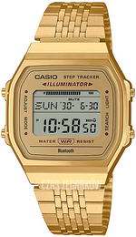 Casio Vintage Ekran LCD/Stal w odcieniu złota ABL-100WEG-9AEF