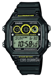 Casio Collection Ekran LCD/Żywica z tworzywa sztucznego 45x42.1 mm AE-1300WH-1AVEF