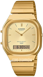 Casio Vintage Żółte złoto/Stal w odcieniu złota Ø35.8 mm AQ-240EG-9AEF