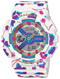 Casio Baby-G Wielokolorowy/Żywica z tworzywa sztucznego Ø43 mm BA-110FL-7AER