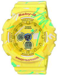 Casio Baby-G Żółty/Żywica z tworzywa sztucznego Ø43 mm BA-120SC-9AER