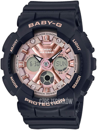 Casio Baby-G Różowe złoto/Żywica z tworzywa sztucznego Ø44 mm BA-130-1A4ER