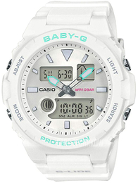 Casio Baby-G Biały/Żywica z tworzywa sztucznego Ø42 mm BAX-100-7AER
