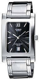 Casio Collection Czarny/Stal 42x28 mm BEM-100D-1AVEF