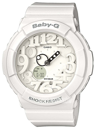 Casio Baby-G Biały/Żywica z tworzywa sztucznego Ø43.1 mm BGA-131-7BER
