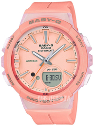 Casio Baby-G Różowy/Żywica z tworzywa sztucznego Ø45.2 mm BGS-100-4AER
