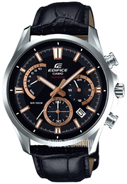 Casio Edifice Czarny/Skóra Ø49.5 mm EFB-550L-1AVUER