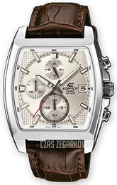 Casio Edifice Srebrny/Skóra Ø40 mm EFR-524L-7AVEF