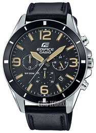 Casio Edifice Czarny/Skóra Ø47 mm EFR-553L-1BVUEF