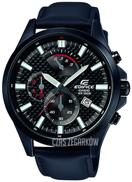 Casio Edifice Czarny/Skóra Ø53 mm EFV-530BL-1AVUEF