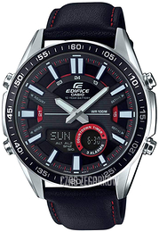 Casio Edifice Czarny/Skóra Ø46.6 mm EFV-C100L-1AVEF