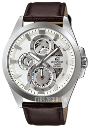 Casio Edifice Srebrny/Skóra Ø45 mm ESK-300L-7AVUEF
