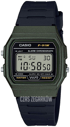 Casio Vintage Ekran LCD/Żywica z tworzywa sztucznego F-91WM-3AEF