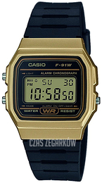 Casio Collection Ekran LCD/Żywica z tworzywa sztucznego F-91WM-9AEF