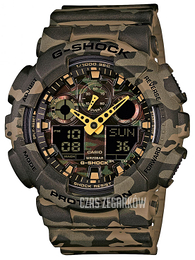 Casio G-Shock Wielokolorowy/Żywica z tworzywa sztucznego Ø51 mm GA-100CM-5AER