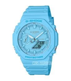 Casio G-shock Niebieski/Żywica z tworzywa sztucznego Ø45.4 mm GA-2100-2A2ER