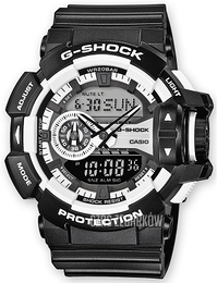 Casio G-Shock Ekran LCD/Żywica z tworzywa sztucznego Ø51 mm GA-400-1AER