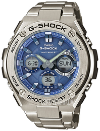 Casio G-Shock Niebieski/Stal Ø59.1 mm GST-W110D-2AER