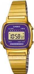 Casio Collection Ekran LCD/Stal w odcieniu złota LA-670WEGA-6EF