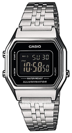 Casio Collection Ekran LCD/Stal 33.5x28.6 mm LA680WEA-1BEF