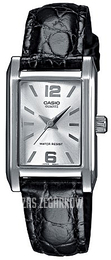 Casio Collection Srebrny/Skóra 31x20.5 mm LTP-1235L-7AEF