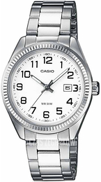 Casio Biały/Stal Ø30 mm LTP-1302PD-7B
