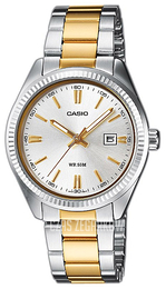 Casio Collection Srebrny/Stal w odcieniu złota Ø30 mm LTP-1302PSG-7A