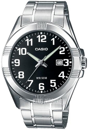 Casio Collection Czarny/Stal Ø30 mm LTP-1308PD-1BVEG