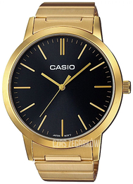 Casio Collection Czarny/Stal w odcieniu złota Ø48 mm LTP-E118G-1AEF