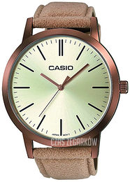 Casio Collection Srebrny/Skóra Ø48 mm LTP-E118RL-9AEF