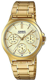 Casio Sport Szampański/Stal w odcieniu złota Ø34 mm LTP-V300G-9A