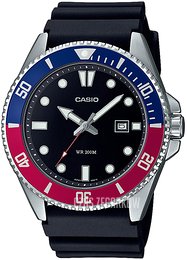 Casio Collection Czarny/Guma Ø44.2 mm MDV-107-1A3VEF