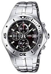 Casio Collection Czarny/Stal Ø43 mm MTD-1057D-1AVES