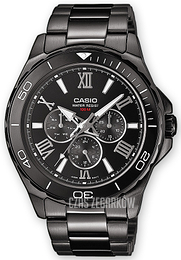Casio Collection Czarny/Stal Ø44 mm MTD-1075BK-1A1VEF