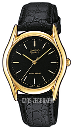 Casio Collection Czarny/Skóra Ø33.5 mm MTP-1154Q-1AEF