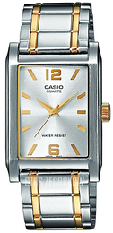 Casio Collection Srebrny/Stal w odcieniu złota 40x28 mm MTP-1235SG-7AEF