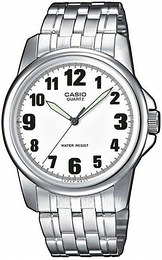 Casio Collection Biały/Stal Ø38 mm MTP-1260PD-7BEG