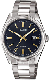 Casio Collection Czarny/Stal Ø39 mm MTP-1302PD-1A2VE