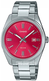 Casio Analogic Czerwony/Stal Ø38.5 mm MTP-1302PD-4AVEF