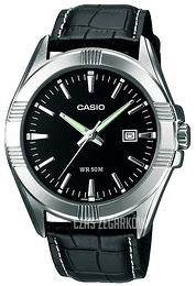 Casio Collection Czarny/Skóra Ø43.5 mm MTP-1308L-1AVEF